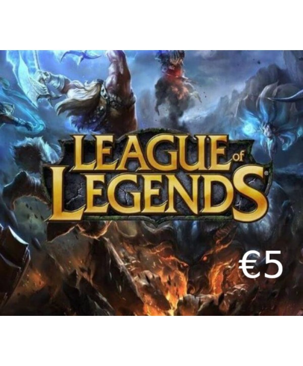 League of Legends 5 EUR Prepaid RP Card Key EUROPE